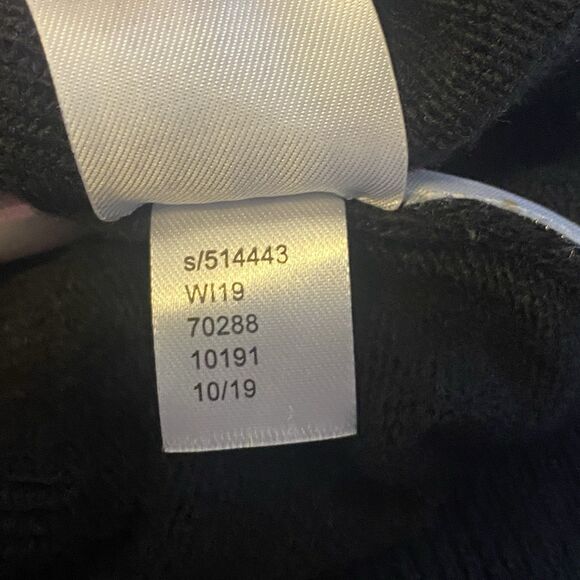 LOFT Black Sweater Beaded Peter Pan Collar Keyhole Back Size M - Picture 5 of 13